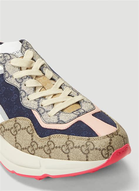 gucci rhyton sneakers pink